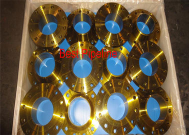 300LBS Pressure Flat Face Weld Neck Flange , Weld Neck Pipe Flanges Long Lifetime