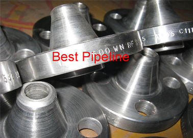 Metal Weld Neck Pipe Flanges , Raised Face Flange EN 1092-1 PN 10 DIN 2566