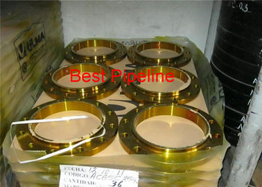 300LBS Pressure Flat Face Weld Neck Flange , Weld Neck Pipe Flanges Long Lifetime